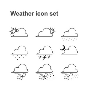 矢量天气图标集