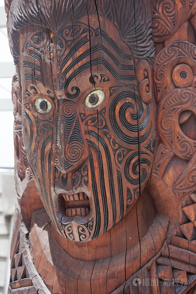 在tepuia毛利人面具