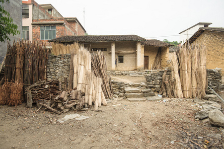 中国传统建筑 旧村庄广西