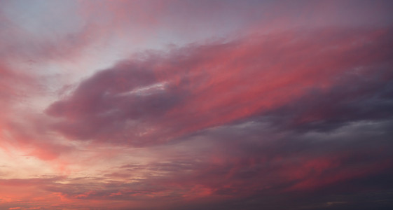 落日的天空