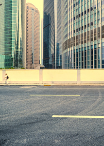 办公大楼和道路