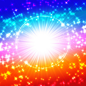 雪和星星是蓝色发光射线下降背景照片