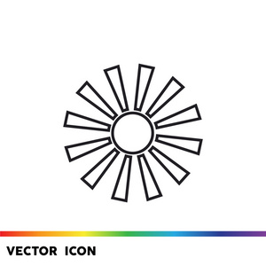 太阳射线简单图标