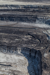 煤矿的鸟瞰图