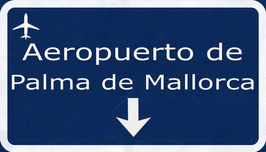 Palma De Mallorca 西班牙机场公路标志