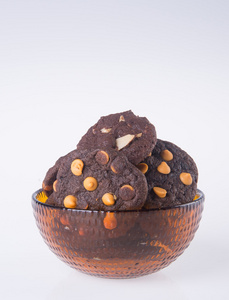 choklad chips cookies p bakgrund