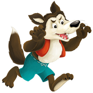 卡通童话故事大灰狼照片