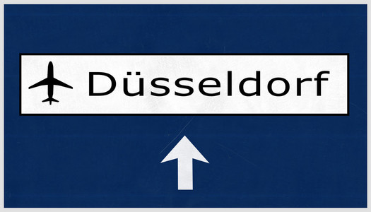 德国杜塞尔多夫机场公路标志