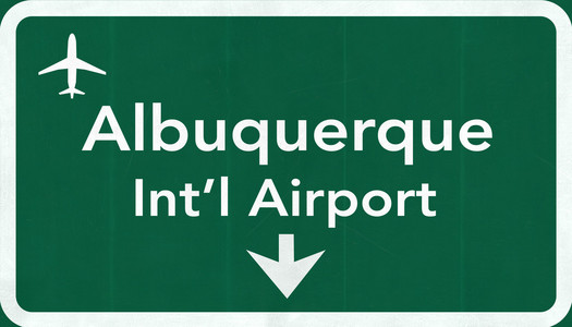 阿尔伯克基美国国际机场公路路标