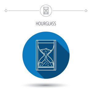 砂标志沙漏图标.砂时间标志照片