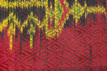 多彩的泰国丝绸手工秘鲁风格地毯表面附近更多这一主题与更多的纺织品秘鲁条纹美丽背景挂毯波斯游牧详细模式 farabic 时尚纺织