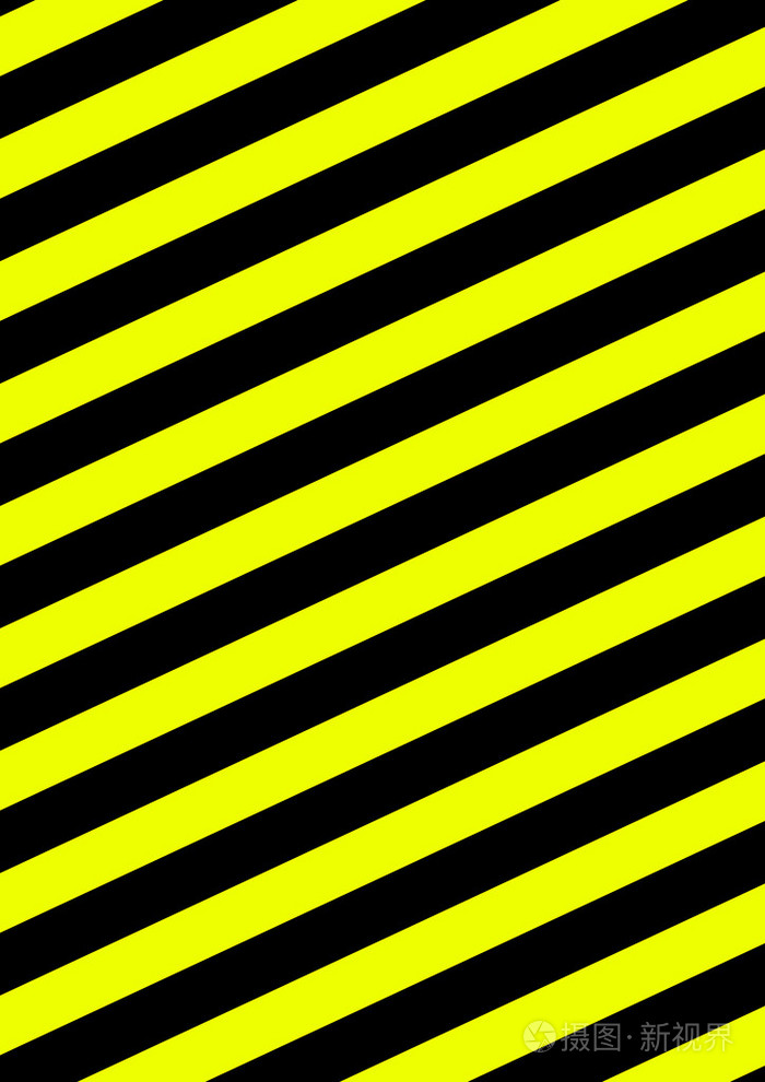 与斜条纹黑色和黄色的背景