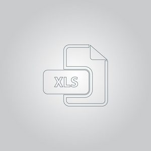 Xls 扩展名的文本文件类型图标