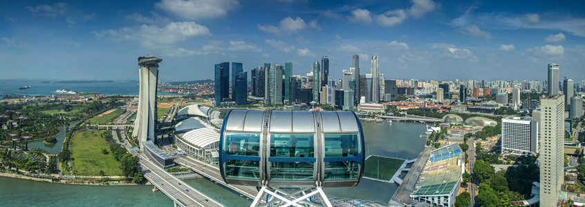 新加坡城市的景观