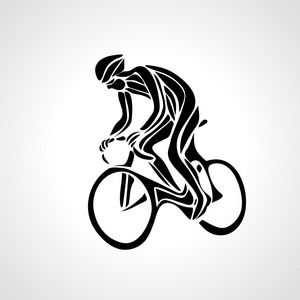 骑自行车的人的标志图片