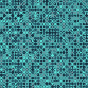 矢量抽象背景。由排列在背景中海蓝宝石的几何元素组成。元素有一个圆形的形状和不同的颜色。丰富多彩的马赛克背景
