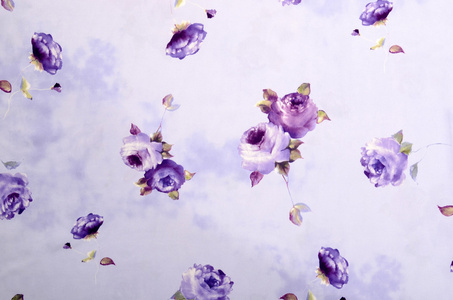 紫色面料的花纹