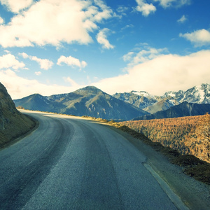 黄昏的山路