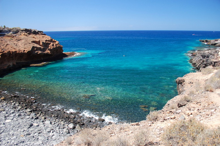 普拉亚帕拉伊索在西班牙特内里费岛上美丽的海滩