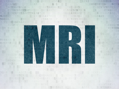 医疗保健概念数字纸背景MRI