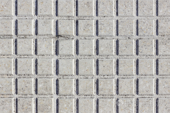 有方格状图案的白色地板砖