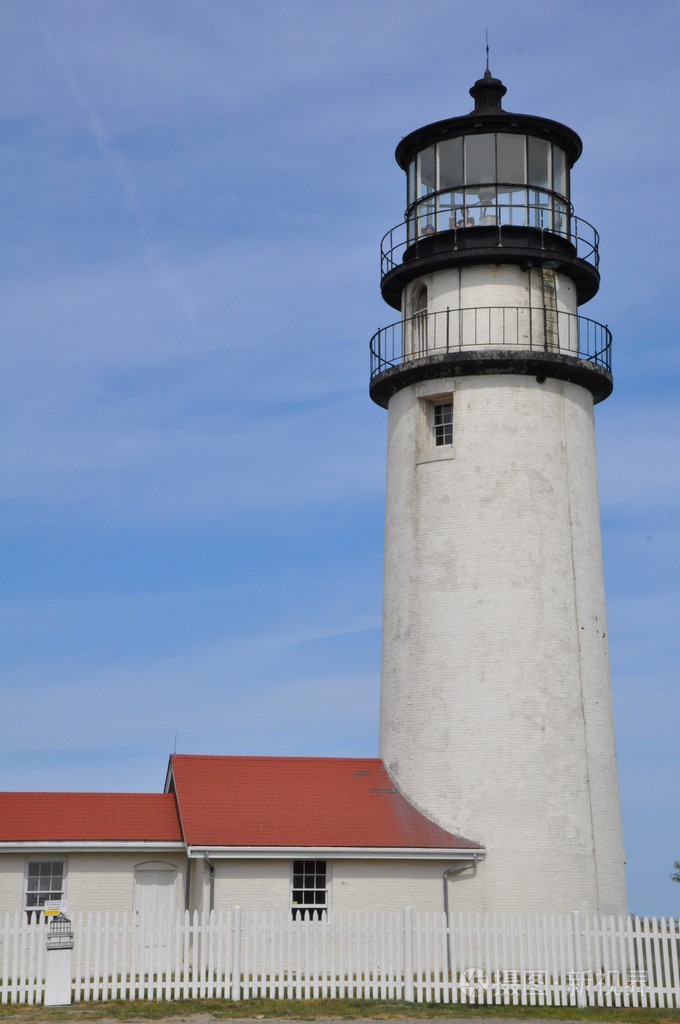 科德角马萨诸塞州的高地灯塔capecod光