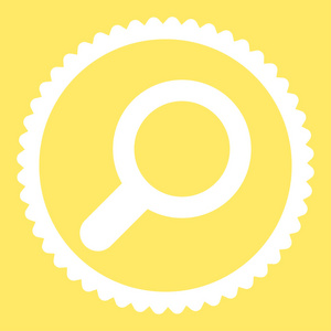 查看平白色颜色圆戳图标照片