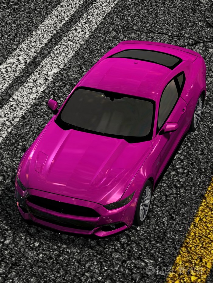 现代跑车-跑车街-顶视图