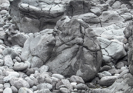 兰萨罗特海岸的石头