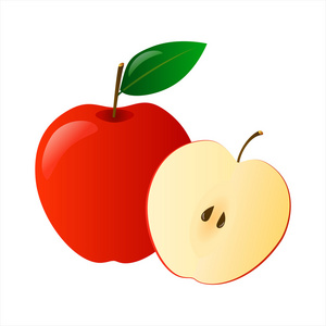 红苹果标签图片