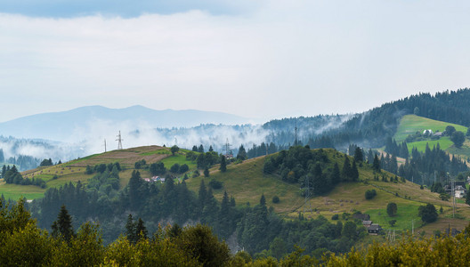 农村山风景