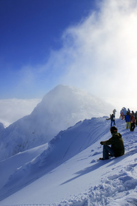 雪的山峰