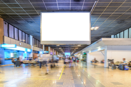 电视屏幕广告在机场航站楼图片