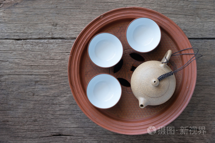 中国茶具上木, 顶视图特写