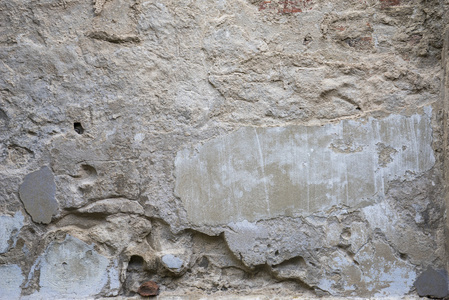 旧的损坏的水泥墙