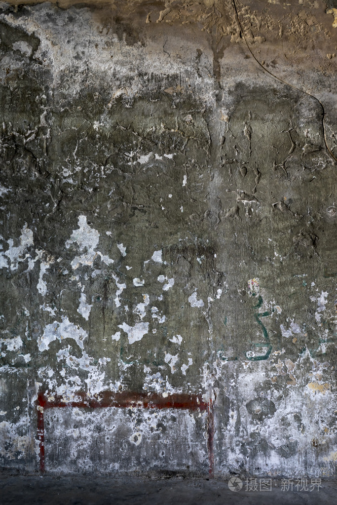 旧的损坏的水泥墙