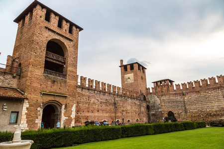 城堡 Castelvecchioin 维罗纳，意大利