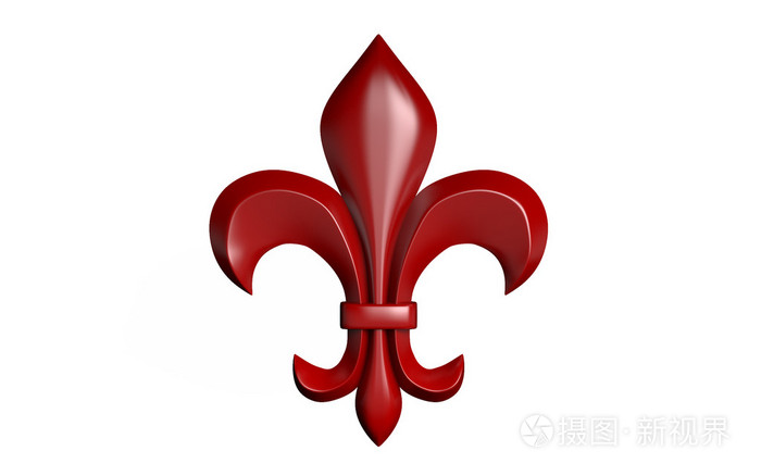 3dillustartion的鸢尾纹章符号