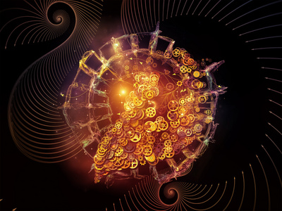 老档案影片的数字化用雪花和圆点画出许多白色圣诞树,美丽的数字图形