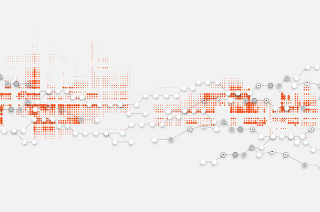 抽象技术背景。 未来主义技术接口。 vecto