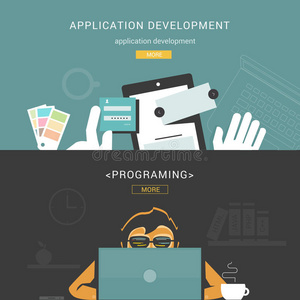 一组用于web应用程序开发过程和编程的平面设计概念。