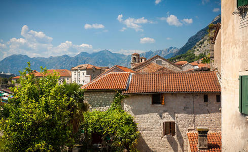 科托 建筑 美丽的 放松 黑山 形象 全景图 国家 巴尔干半岛