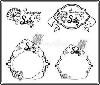 感恩节的框架和标题