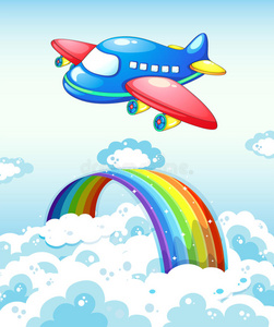 飞机和彩虹