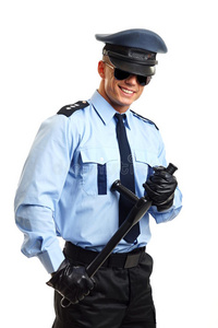 手套 警长 思考 决心 安全 警方 夜总会 皮革 男人 衬衫