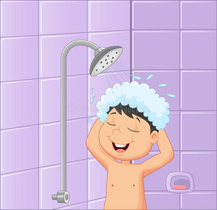男生洗澡头像图片