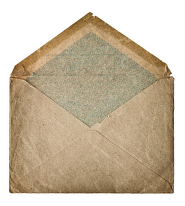 复古风格的邮件信封。纹理纸