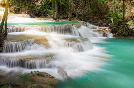 坎查纳布里的泰国瀑布