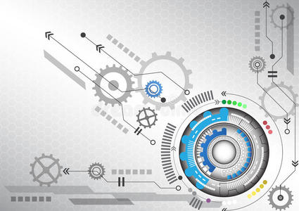 抽象未来电路高计算机技术商业背景向量图