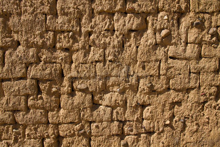 泥质土坯墙结构照片